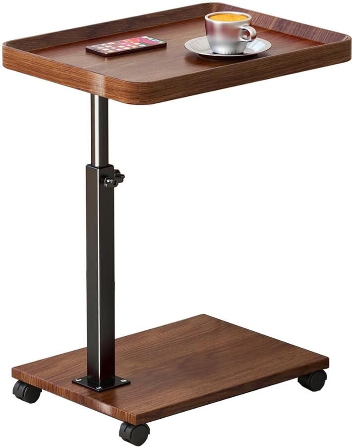 CLGP Laptoptafel op Wielen Bedtafeltje Bijzettafel - Foto 2