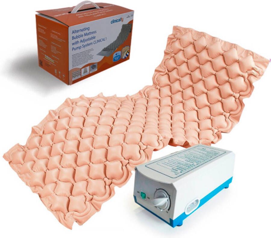 Clinicalfy Clinical 1 Air Anti-decubitus matras Met compressor 200x90x7 130 cellen Beige