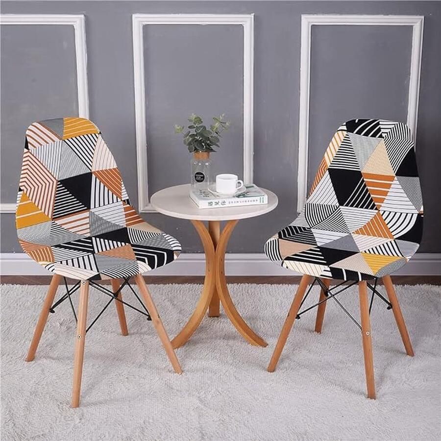 CLORD Stoelhoes set van 1 voor eetkamerstoelen jacquard geweven stretch afneembaar en wasbaar geschikt voor universele keukenstoelen. Een elegante hoes voor de woonkamer