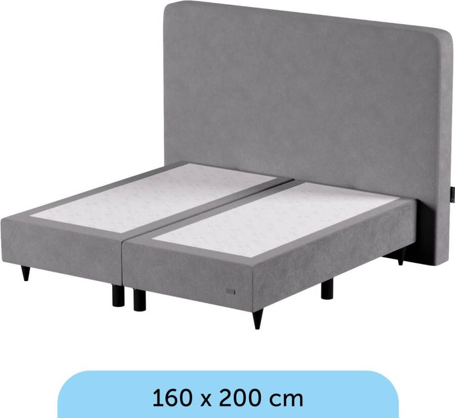Cloudpillo Boxspring 160 x 200 Pocketvering Beige Incl. extra comfortlaag 25-Jaar Garantie