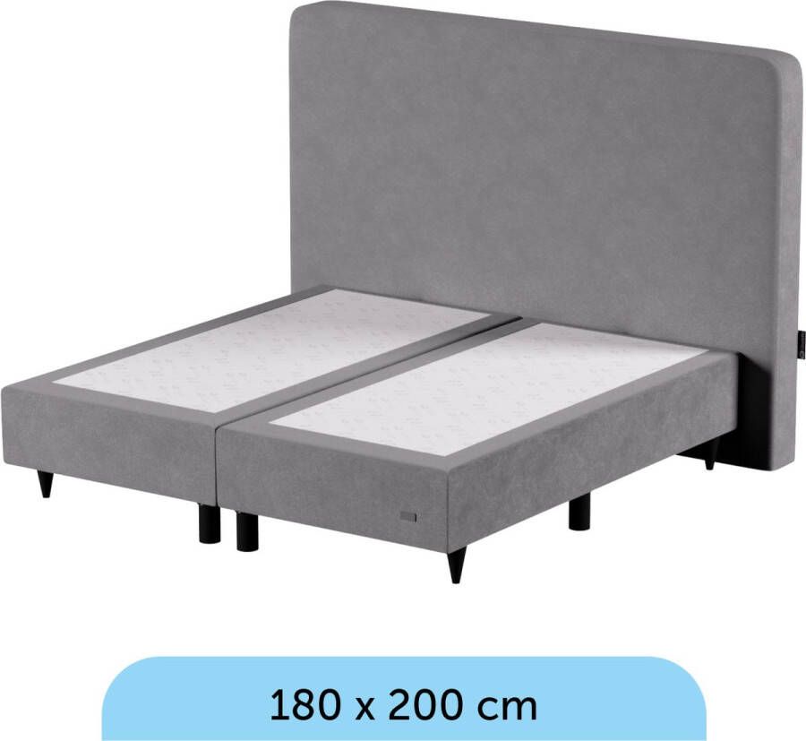 Cloudpillo Boxspring 180 x 200 Pocketvering Grijs Incl. extra comfortlaag 25-Jaar Garantie