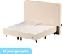 Cloudpillo Boxspring 180 x 210 Pocketvering Beige Incl. extra comfortlaag 25-Jaar Garantie - Thumbnail 1