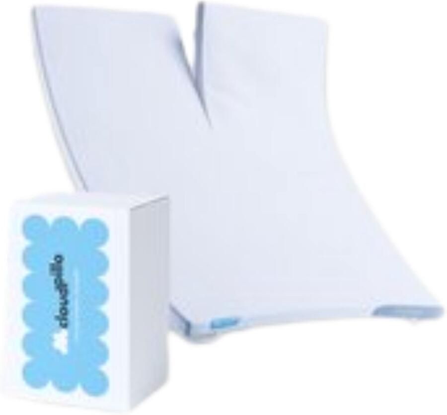 Cloudpillo Original Split Topper 180x200 Afstelbaar 125 Dagen Proefslapen 4-Seizoenen Voorzien van Elastieken Matras topper - Foto 2