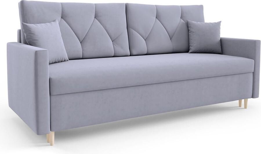 Cloudsofas Cloudsofa Nordic Grijs Uitklapbaar Slaapbank Logeerbed Zetelbed Slaapfauteuil