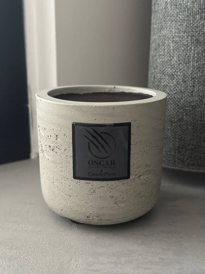 CloudyPlace Oscar Luxury Geurkaars zonder lont voor Candle Warmer Lamp Serendipity Grijs