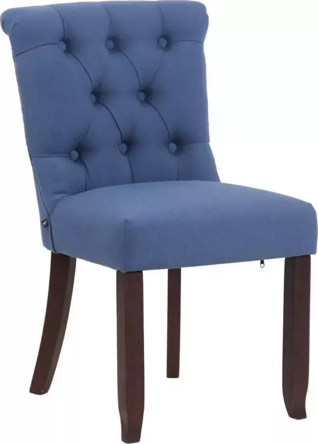 Clp Alberton Eetkamerstoel Stof blauw antiek
