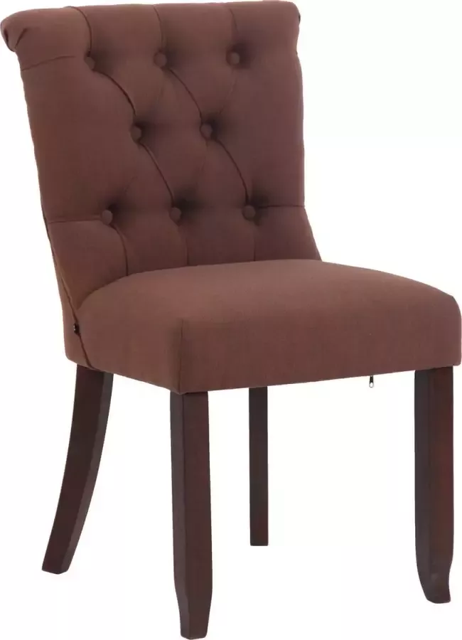 Clp Alberton Eetkamerstoel Stof bruin antiek