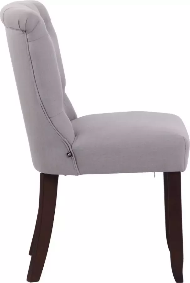 Clp Alberton Eetkamerstoel Stof grijs antiek