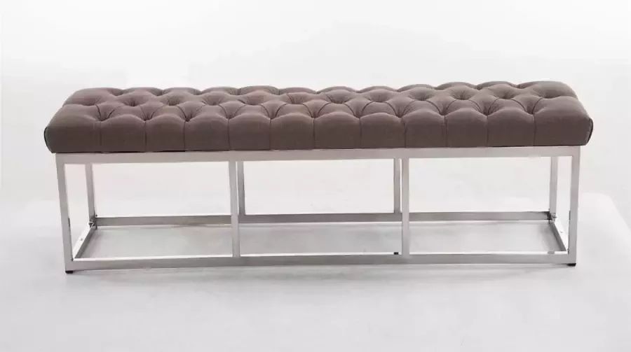 Clp Amun Zitbank Rvs Stof taupe 150 cm - Foto 1