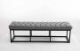 Clp Amun Zitbank Zwart frame Stof grijs 150 cm - Thumbnail 1