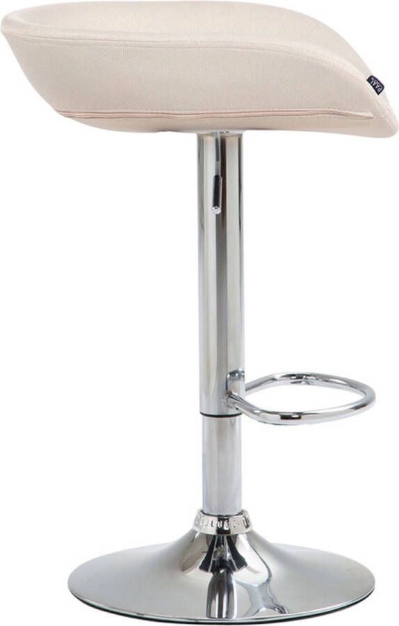 Clp Anaheim Barkruk Stof creme chroom