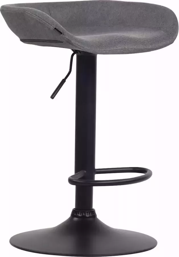 CLP Anaheim Barkruk Stof donkergrijs zwart