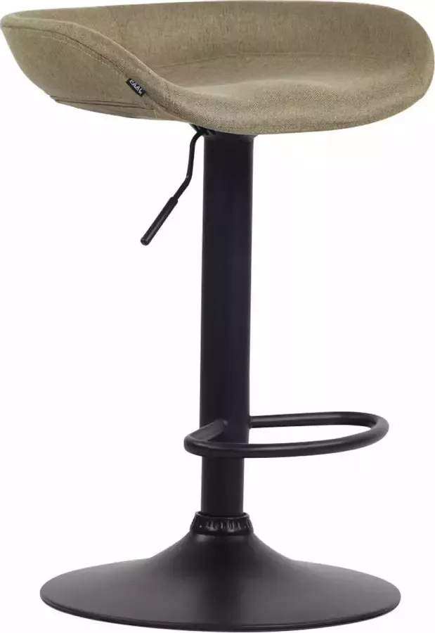 Clp Anaheim Barkruk Stof groen zwart