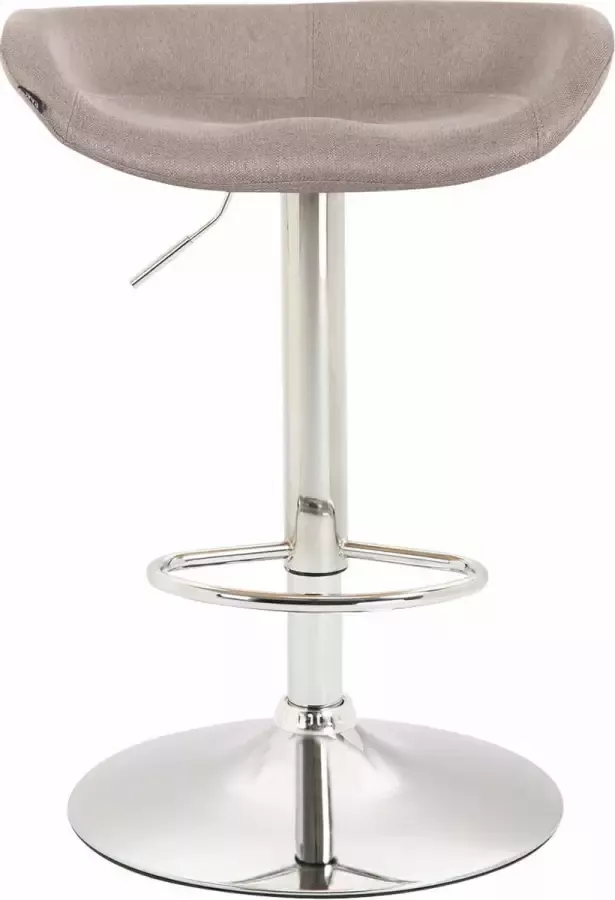 Clp Anaheim Barkruk Stof taupe chroom