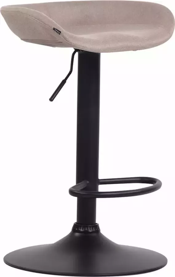 Clp Anaheim Barkruk Stof taupe zwart