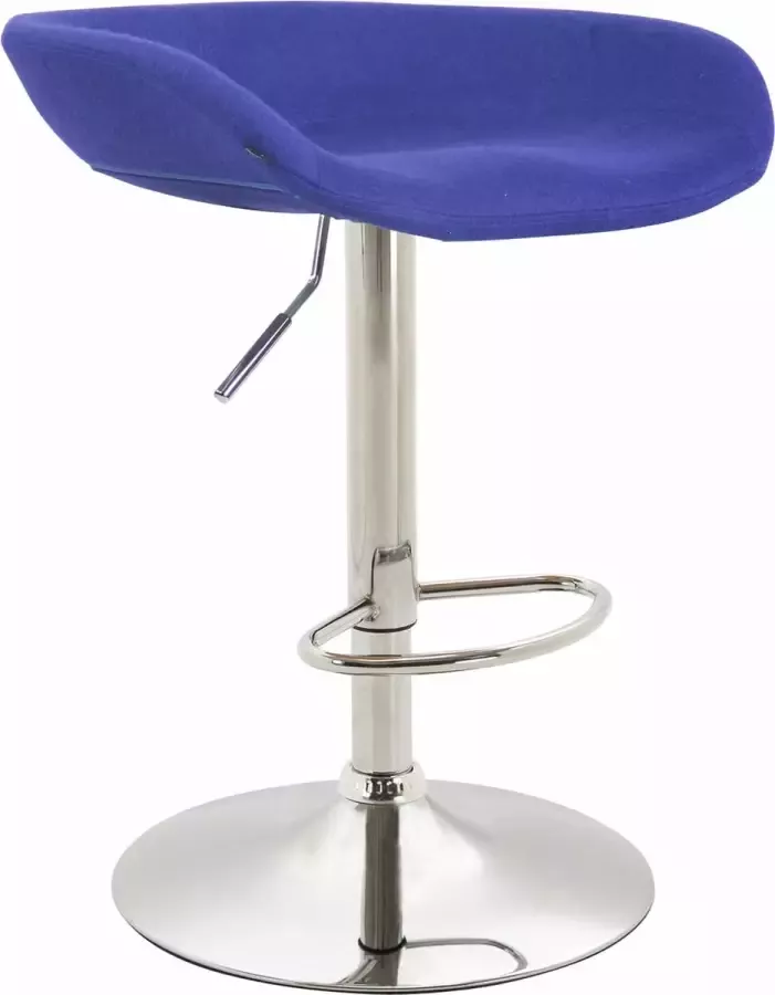 Clp Anaheim Barkruk Vilt blauw chroom