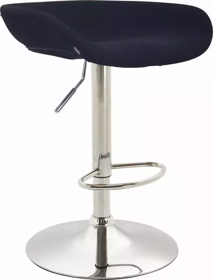 Clp Anaheim Barkruk Vilt zwart chroom