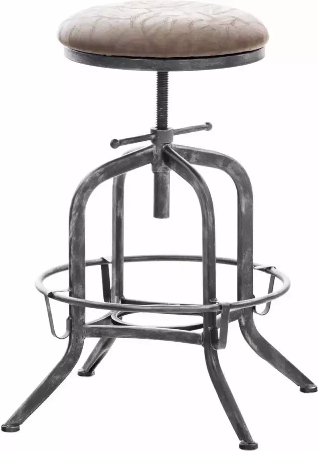 Clp Avadi Barkruk donkergrijs antiek zilver