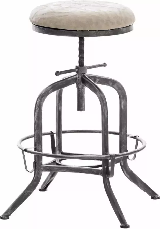 CLP Barkruk Avadi Zilver Frame Kunstleer - Foto 1