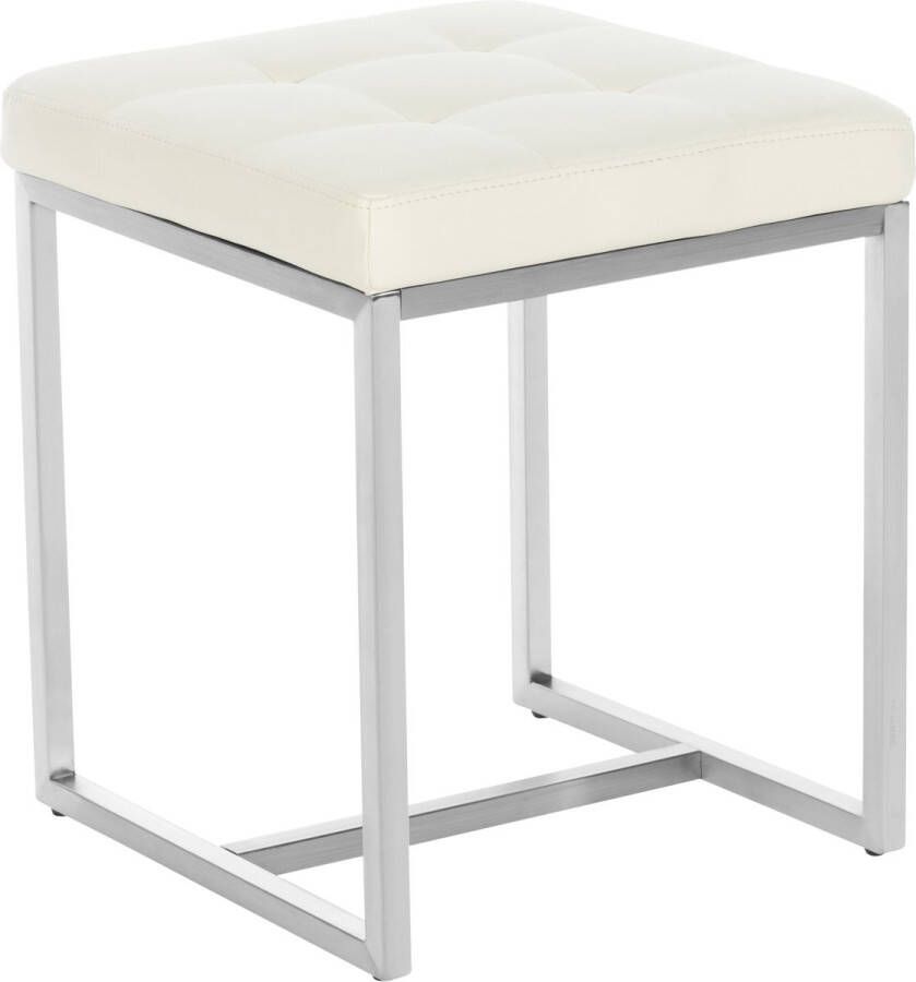 Clp Barci Hocker Kunstleer creme