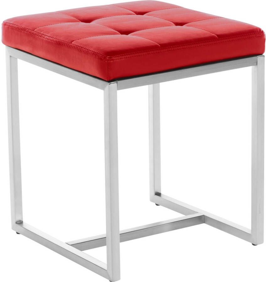 Clp Barci Hocker Kunstleer rood