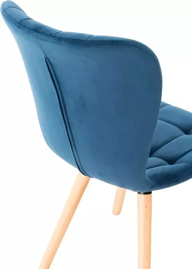 CLP Set van 4 Eetkamerstoelen Elda Fluweel