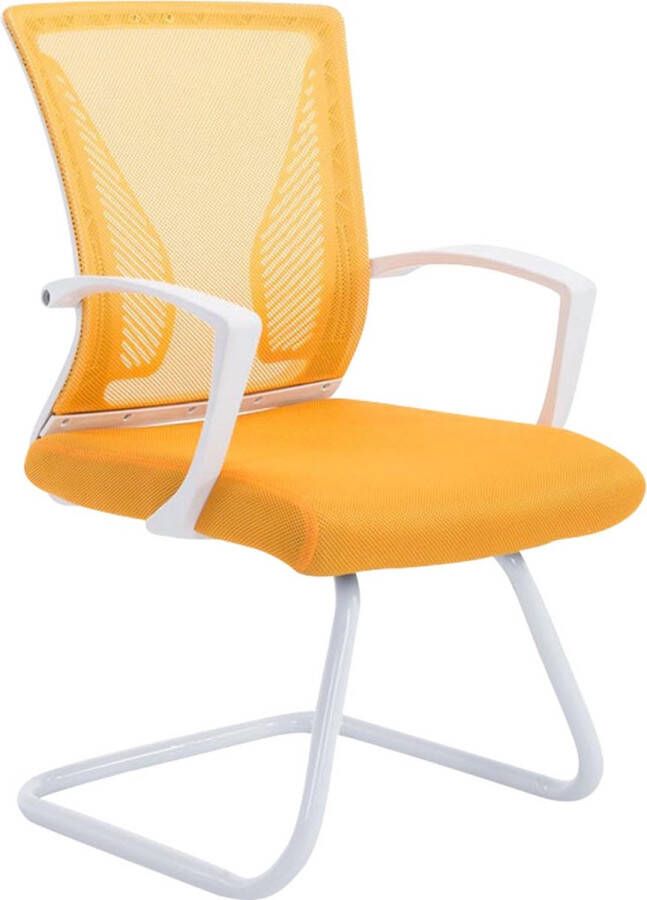 Clp Bonnie Bezoekersstoel Stof geel wit