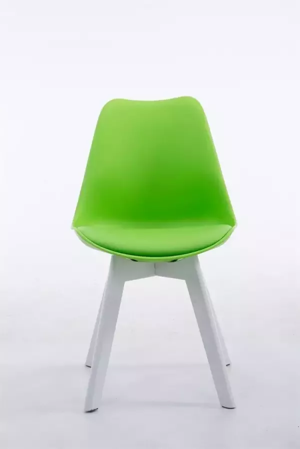 CLP Eetkamerstoel Borneo V2 Wit Frame Kunstleer