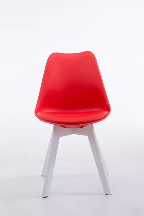 CLP Eetkamerstoel Borneo V2 Wit Frame Kunstleer