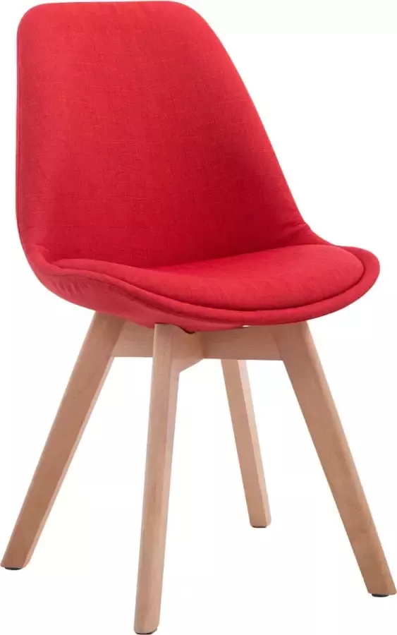 CLP Set van 4 eetkamerstoelen Borneo V2 Natura Frame Stof