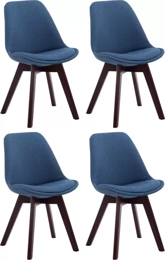 Clp Borneo V2 Set van 4 eetkamerstoelen Stof taupe natura