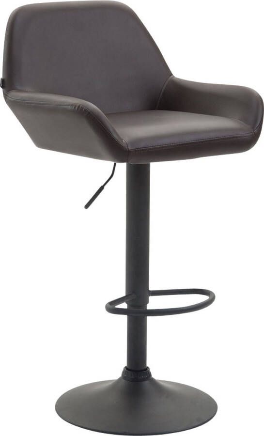 CLP Barkruk Braga Zwart Frame Kunstleer