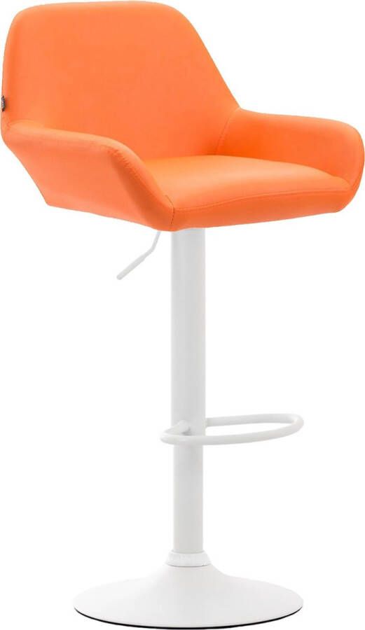 Clp Braga Barkruk Kunstleer oranje wit