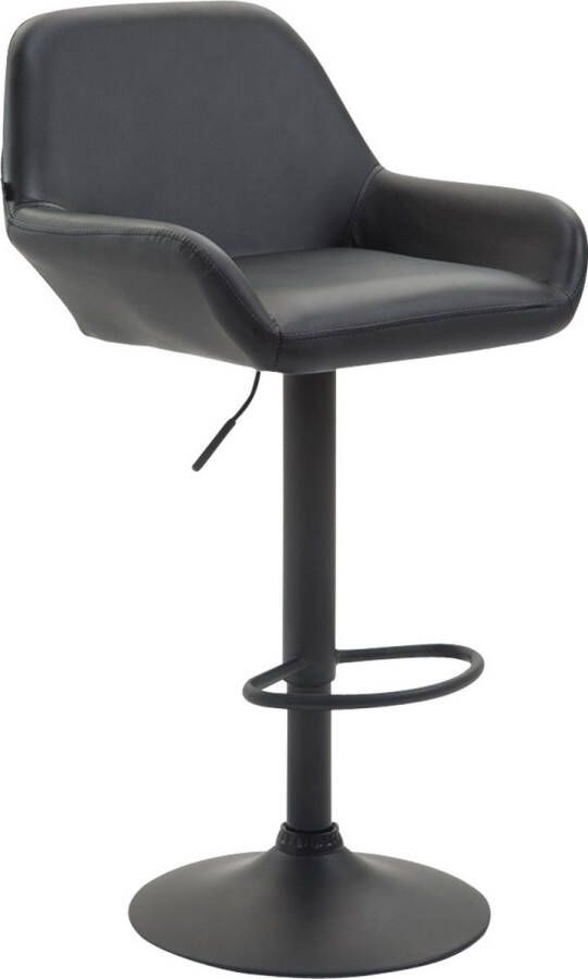 CLP Barkruk Braga Zwart Frame Kunstleer