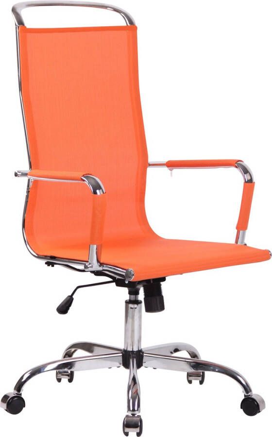Clp Branson Bureaustoel Ergonomisch Met armleuningen Voor volwassenen Mesh oranje