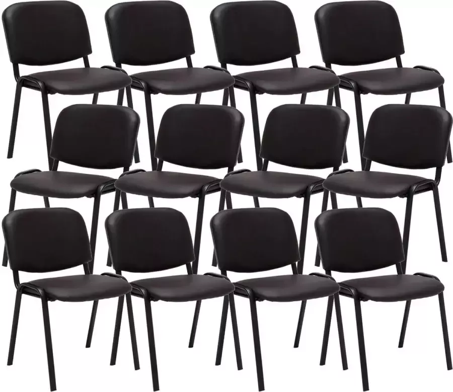 Clp Ken 12er set bezoekersstoel Kunstleer Bruin