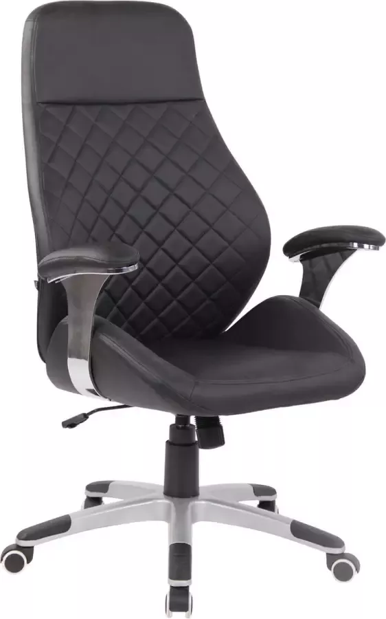 Clp Bureaustoel Ergonomische bureaustoel Design In hoogte verstelbaar Kunstleer Zwart 61x49x126 cm