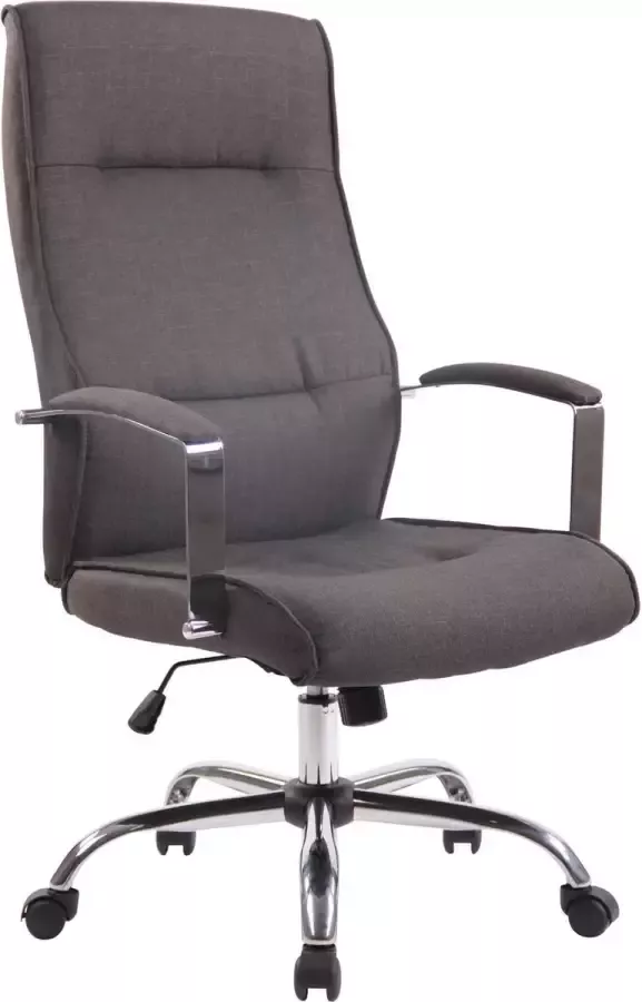 Clp Bureaustoel Ergonomische bureaustoel Design In hoogte verstelbaar Stof Donkergrijs 63x72x124 cm