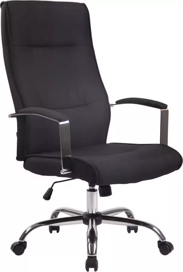 Clp Bureaustoel Ergonomische bureaustoel Design In hoogte verstelbaar Stof Zwart 63x72x124 cm