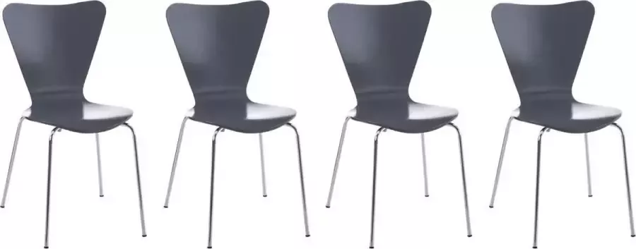 Clp Calisto 4x Bezoekersstoel grijs