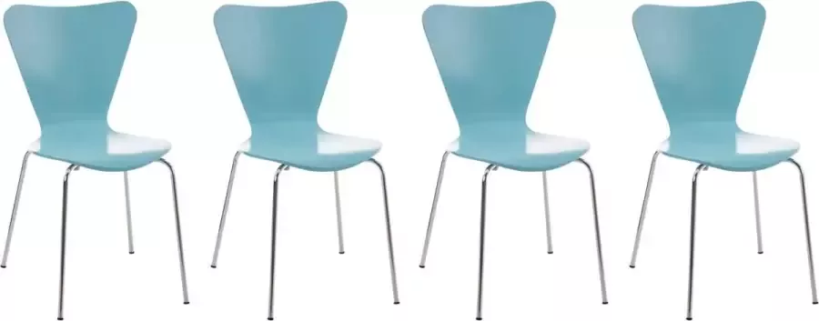 CLP Calisto 4x Bezoekersstoel lichtblauw