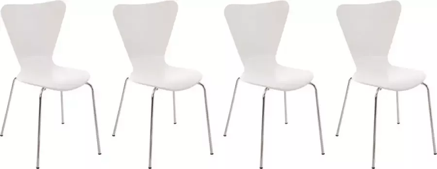 CLP Calisto 4x Bezoekersstoel wit