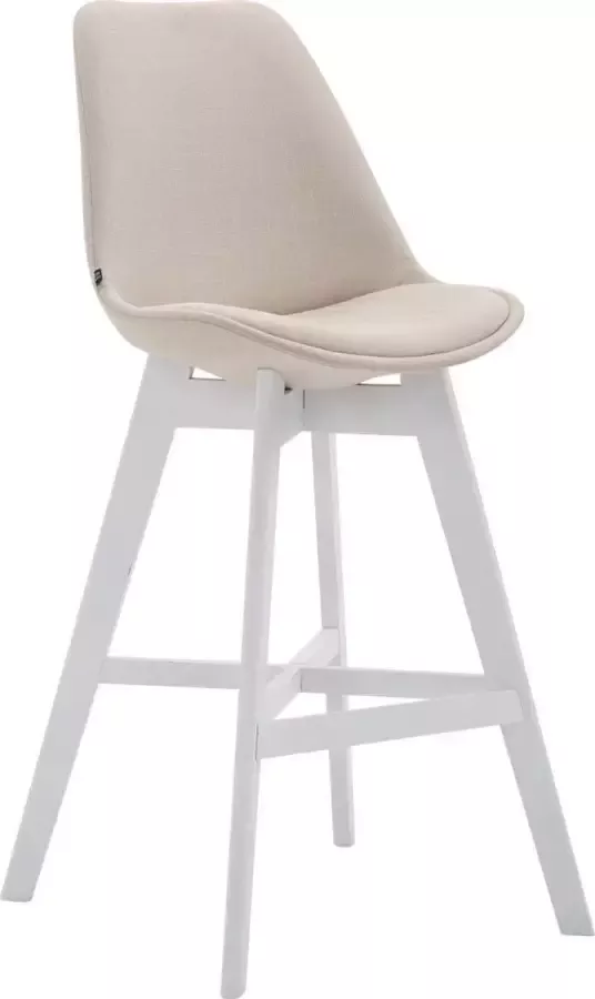 Clp Cannes Barkruk Stof creme wit