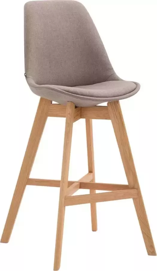 CLP Cannes Barkruk Stof taupe natura