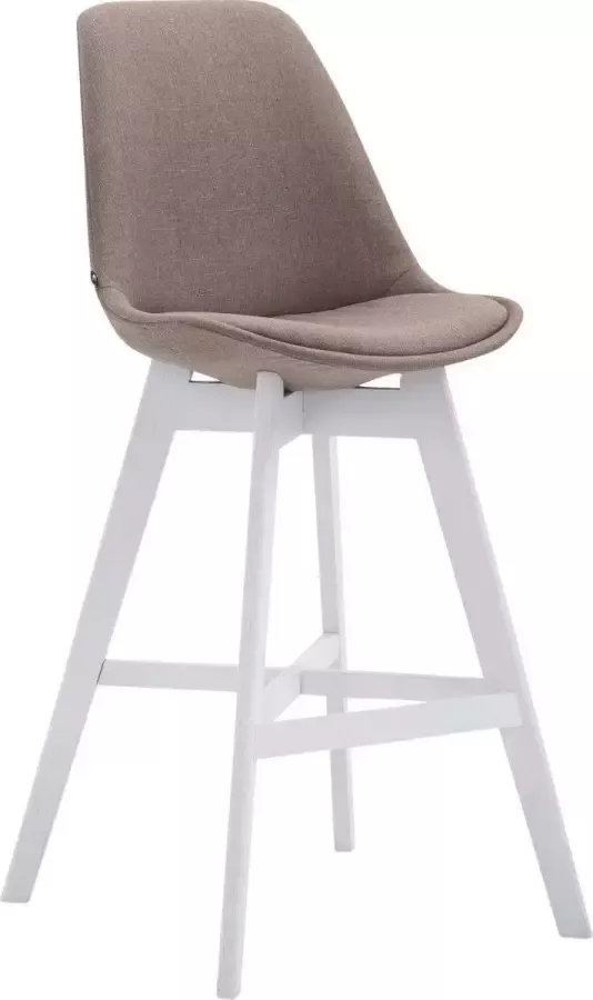 Clp Cannes Barkruk Stof taupe wit