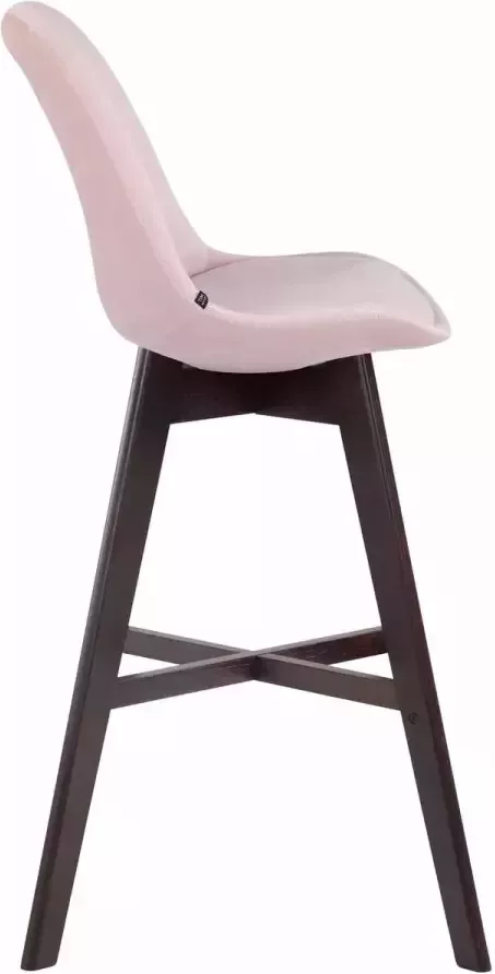 CLP Set van 2 barkrukken Cannes Cappuccino Frame Fluweel - Foto 2