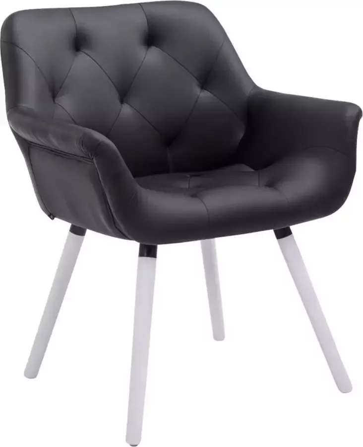 Clp Cassidy Eetkamerstoel Kunstleer zwart wit