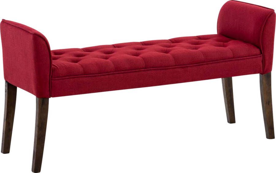 Clp Cleopatra Chaise longue Stof rood antiek donker