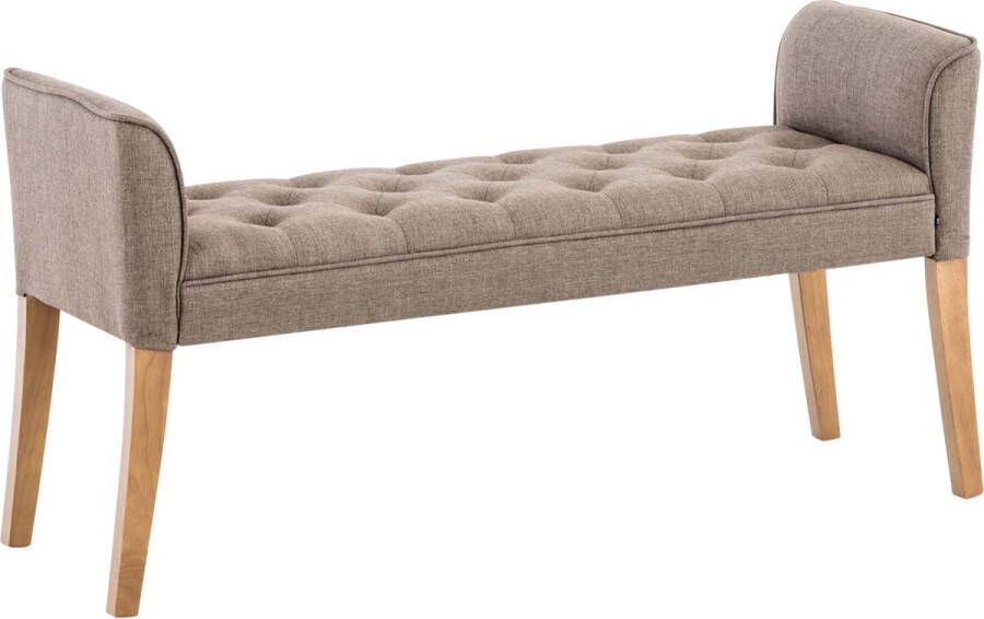 Clp Cleopatra Chaise longue Stof taupe antiek licht