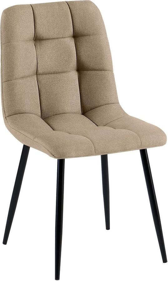 CLP Tilde Eetkamerstoel Zonder armleuning Industrieel Stof taupe